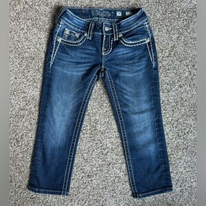 Miss Me Dark Cuffed Capri Denim JY5014P58 - Size 24